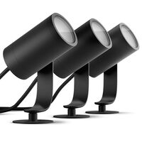 Philips Hue Lily Outdoor Spot Light Base Kit in Black (3-Pack)